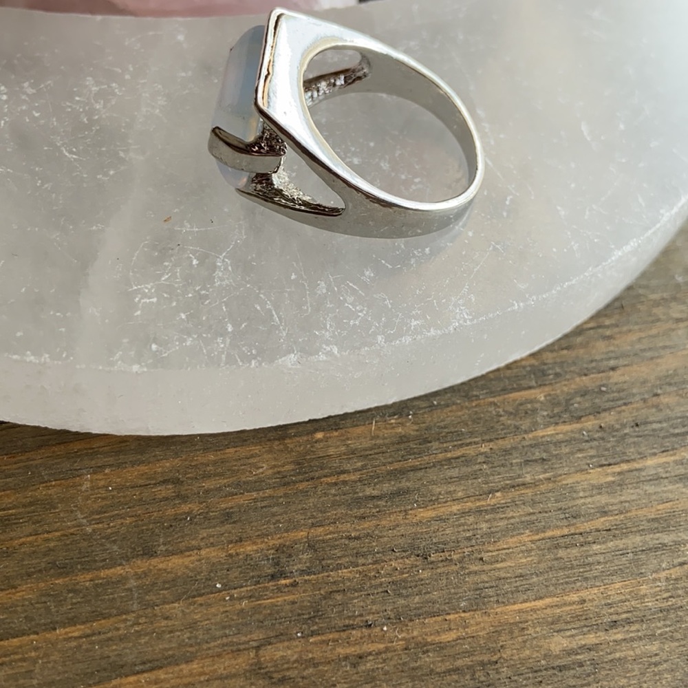 Silver Opalite Boho Ring - image 4